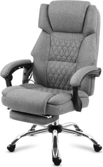 Masážne kancelárske kreslo Boss 6.0 sivé