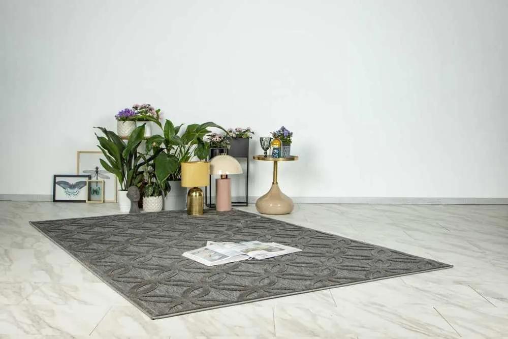 Lalee Kusový koberec Amira 203 Grey Rozmer koberca: 120 x 170 cm