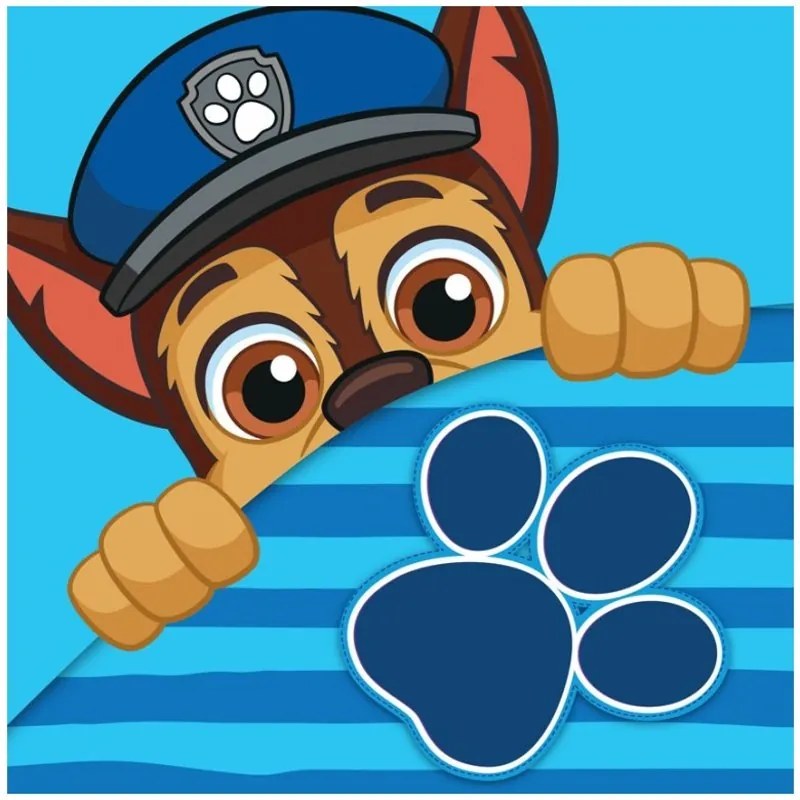 Detský / chlapčenský magický uterák Labková patrola - Paw Patrol - 100% bavlna - 30 x 30 cm