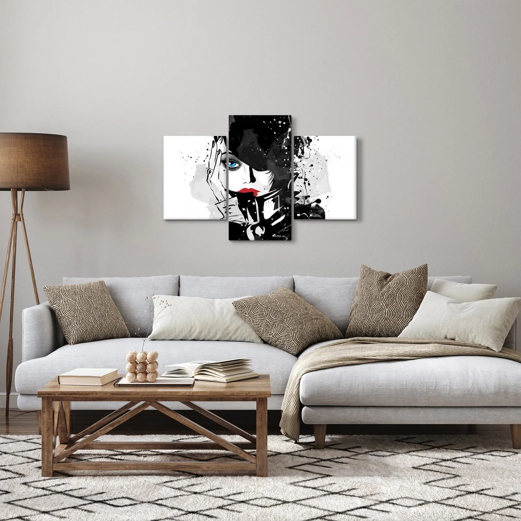 Obraz - Tajomná žena (90x60 cm)