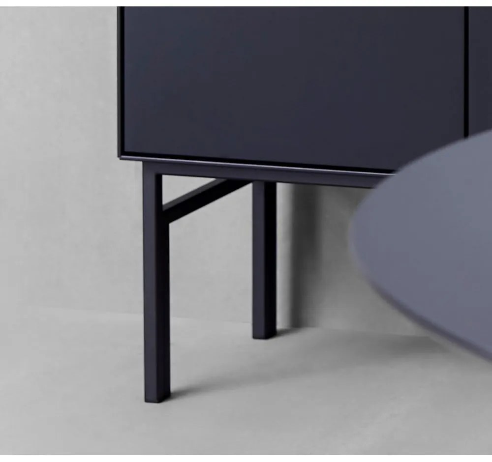 Čierna vinotéka v dekore duba 91x111 cm Edge - Hammel Furniture