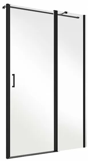 D‘Eluxe - SPRCHOVÉ DVERE - Sprchové dvere SINGLE EX14B 100-xcm sprchové dvere pivotové jednokrídlové číre 6 čierna univerzálna - ľavá/pravá 120 190 120x190 65