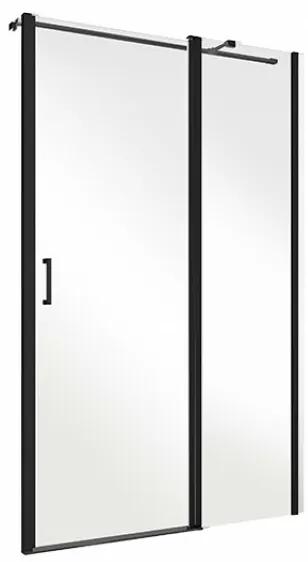 D‘Eluxe - SPRCHOVÉ DVERE - Sprchové dvere SINGLE EX14B -120xcm sprchové dvere pivotové jednokrídlové číre 6 čierna univerzálna - ľavá/pravá 100 190 100x190 65