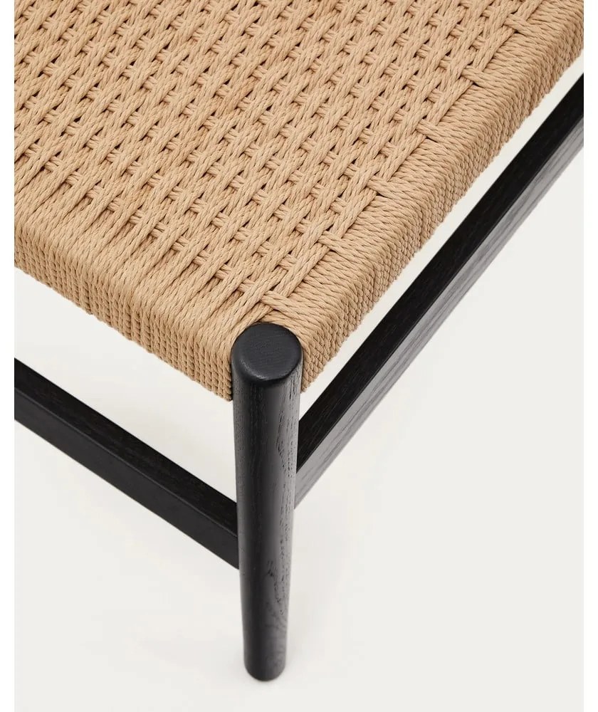 Lavica v čierno-prírodnej farbe Zaide – Kave Home