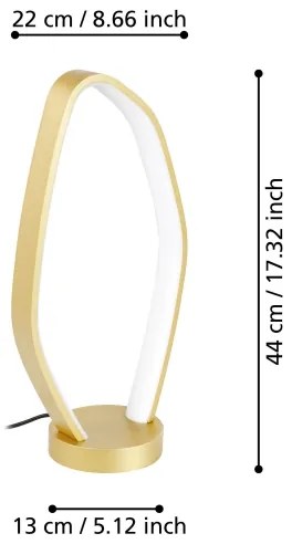 Eglo 900918 - LED Stolná lampa VALLEROSA LED/10,8W/230V