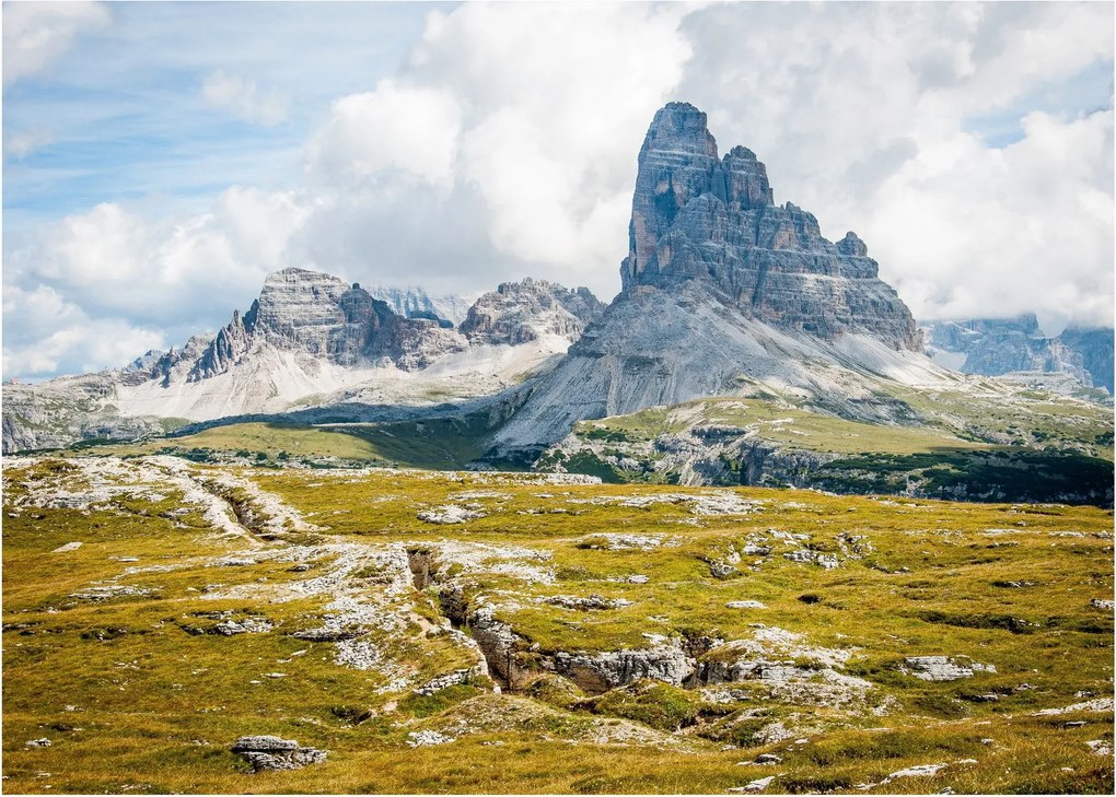 Sklenený obraz - Talianske Dolomity (70x50 cm)
