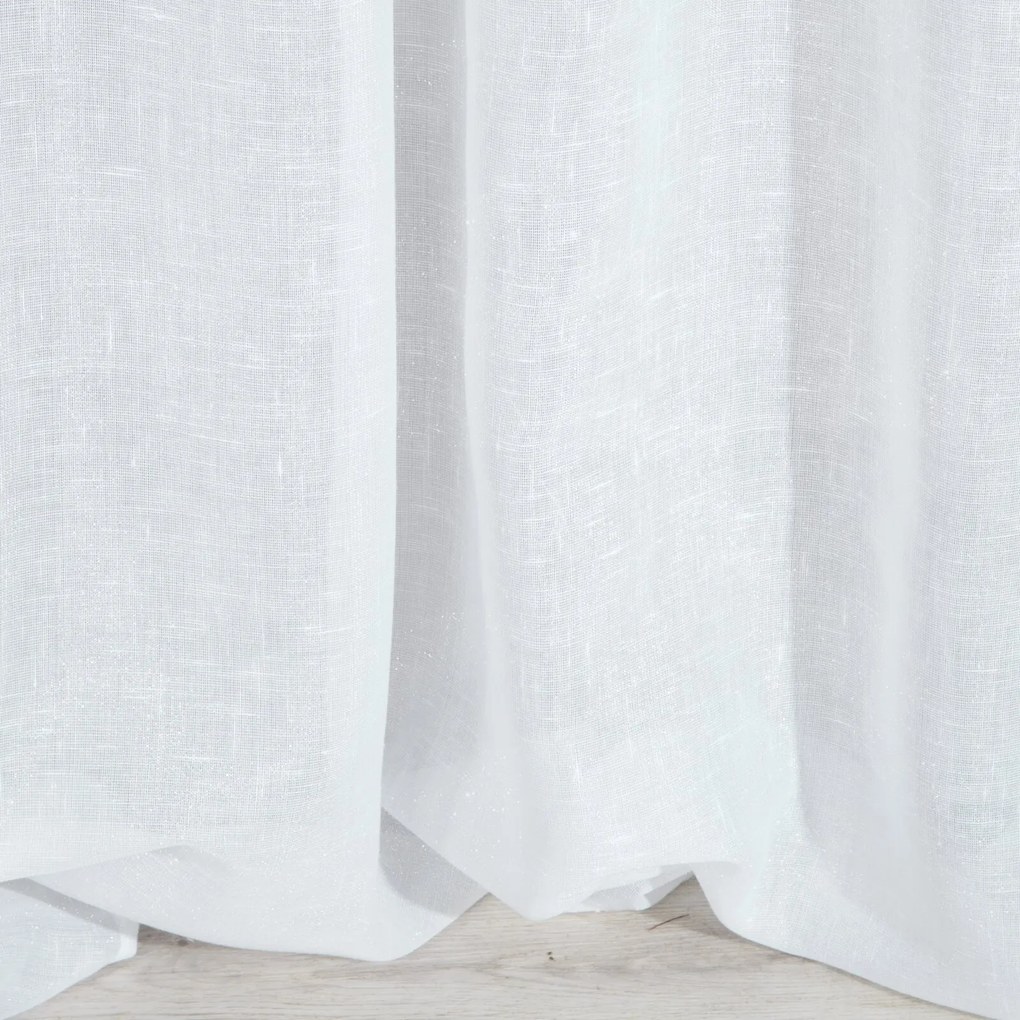 ZÁCLONA NA PÁSKE VIOLA 300X145 CM BIELA