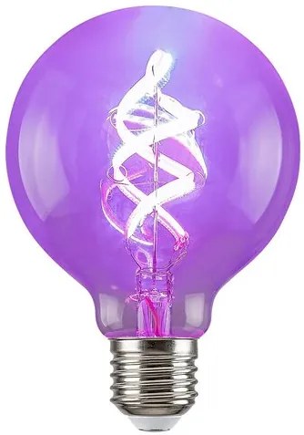 Rabalux LED Spiral Filament žiarovka Amber G95 RGB 4W/E27/300Lm/2700K/Dim