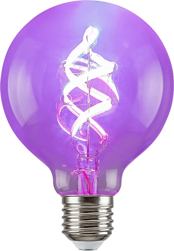 Rabalux LED špirálová filamentová žiarovka G95 RGB 4W/E27/300Lm/2700K/Dim