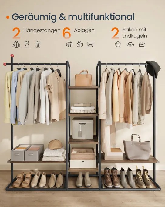 Otvorená šatníková skriňa RGR012B01