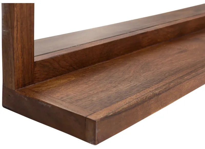furniture-nabytek.cz - Masívne kúpeľňové zrkadlo Sydney dark II z akáciového dreva, lakované, hnedé – 138×60 cm