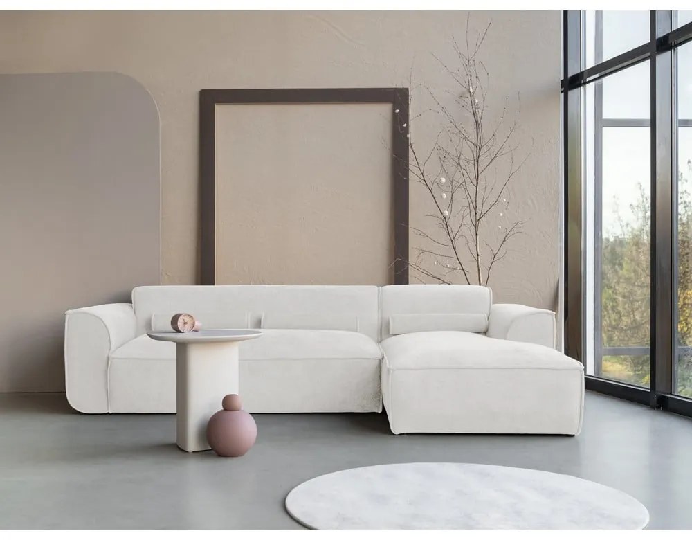 Biela rohová pohovka (pravý roh) Flex Felix – Miuform