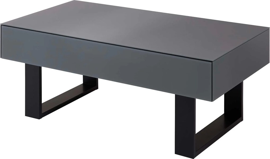 XXXLutz KONFERENČNÝ STOLÍK, antracitová, sklo, kompozitné drevo, 60/110/42 cm MID.YOU - Stolíky do obývačky - 000572044501