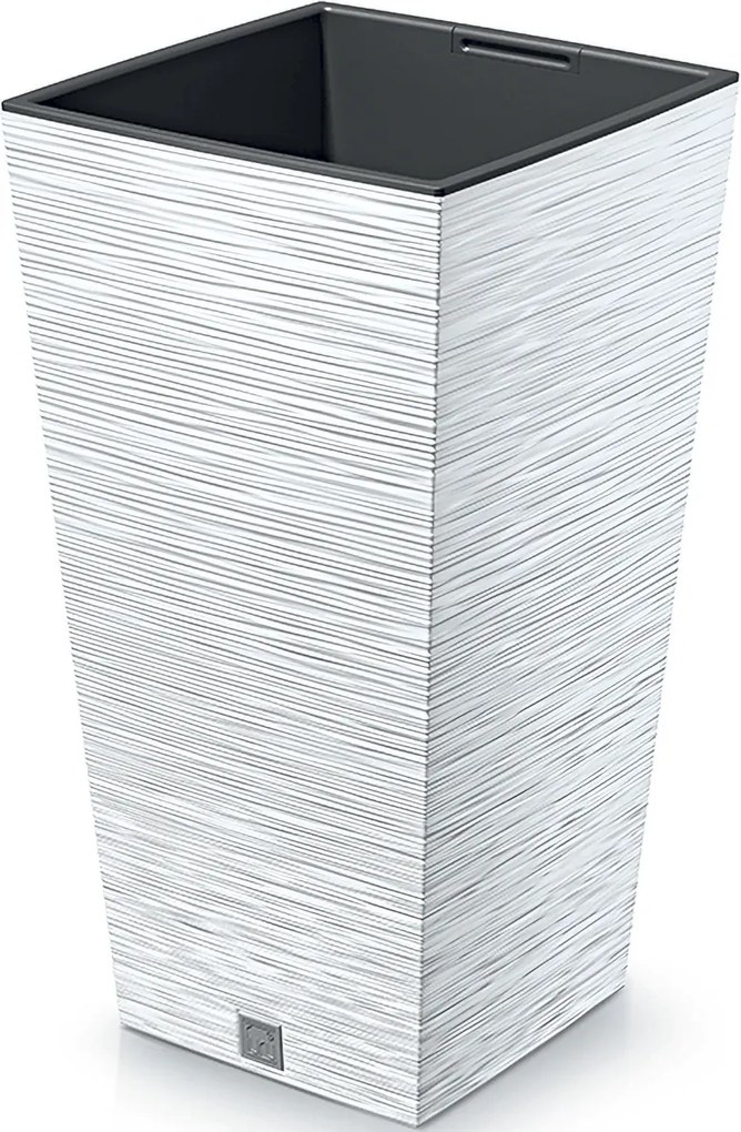 Plastový kvetináč DFSH350 34,5 cm - biela