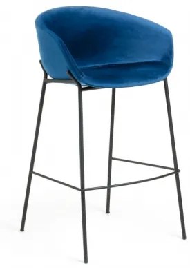 YVETTE ZAMAT barová stolička Modrá