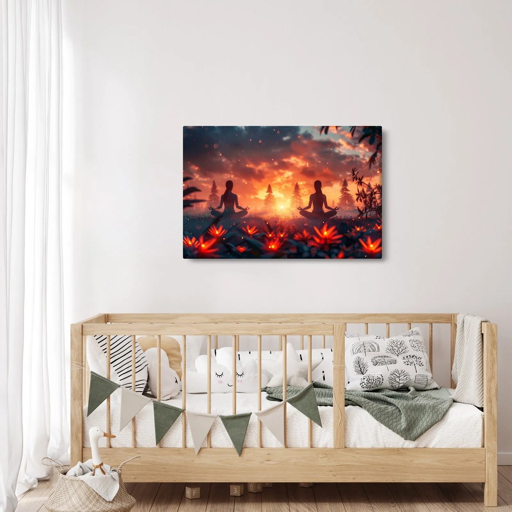 Obraz - Jóga v prírode (90x60 cm)
