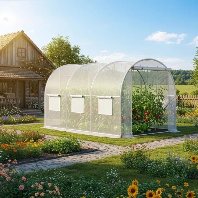 SPRINGOS Náhradná fólia na fóliovník 3 × 2 × 2 m UV-4 140 g/m² – GT0010F