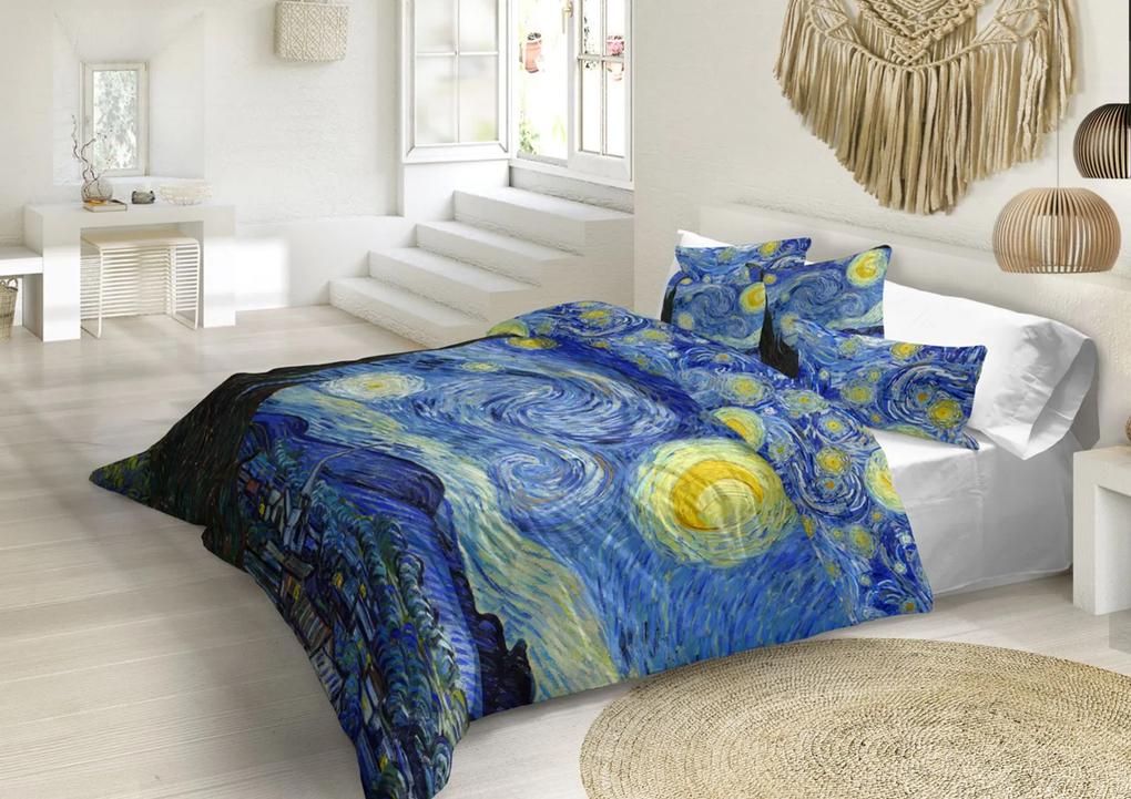 Áčko a.s. Ružomberok Obliečky MAKOSATÉN Vincent van Gogh - Hviezdna Noc, Typ balenia Darčekové balenie: 2x (70x90, 140x200)