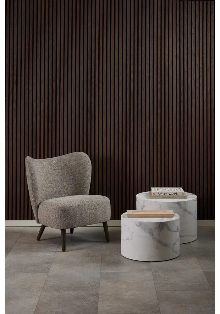 Béžové kreslo z textílie buklé Elmont – Actona