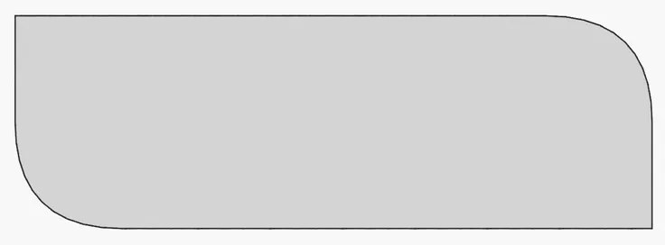 Zrkadlo Arni Black 40 x 120 cm
