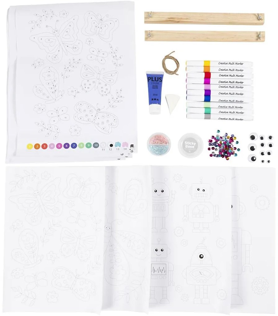 Kreatívna sada Craft Kit Colouring Butterfly & Robot