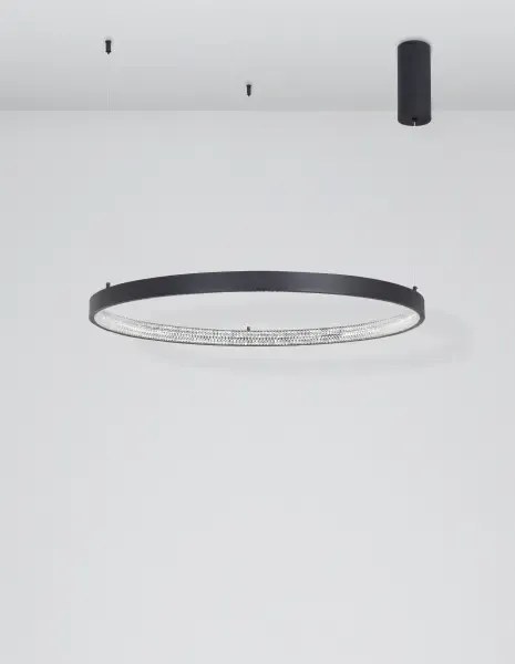 LED luster Preston 80 čierne