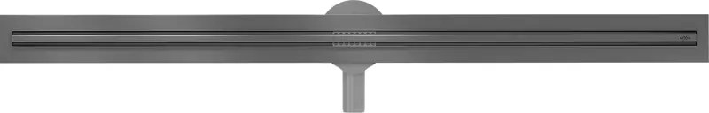 Mexen Flat 360° Slim sprchový žľab 130 cm, brúsený grafit, 1E41130