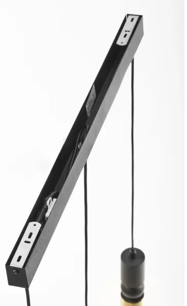 Jupiter 2007 - Luster na lanku ALAS 3xGU10/10W/230V zlatá/čierna