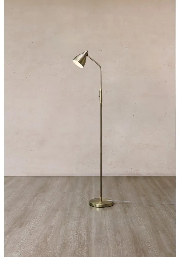 Stojacia lampa v bronzovej farbe s kovovým tienidlom (výška 143 cm) Story – Markslöjd