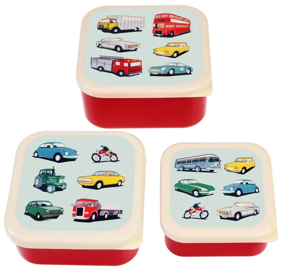 Detský desiatový box 3 ks Road Trip – Rex London