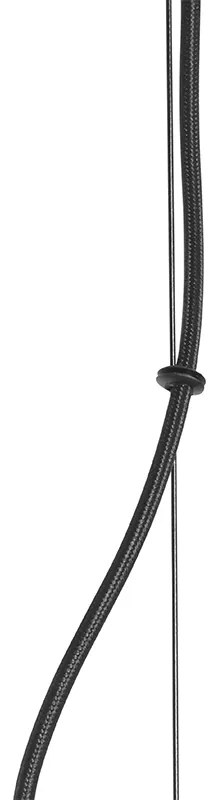 Moderné závesné svietidlo čierne 8-žiarovkové - Osprey