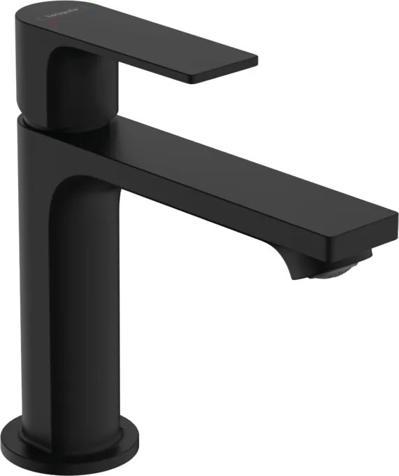 Hansgrohe Rebris E, umývadlová batéria 110 s odtokovou súpravou s tiahlom, čierna matná, HAN-72557670