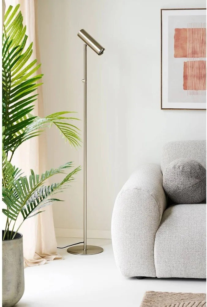 Stojacia lampa v striebornej farbe (výška 150 cm) Paris – House Nordic