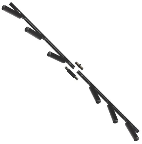 Zuma Line 3027 - Bodové svietidlo v lištovom systéme LULU 6xGU10/35W/230V čierna