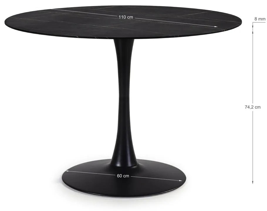 Okrúhly jedálenský stôl ø 110 cm Ada – Marckeric