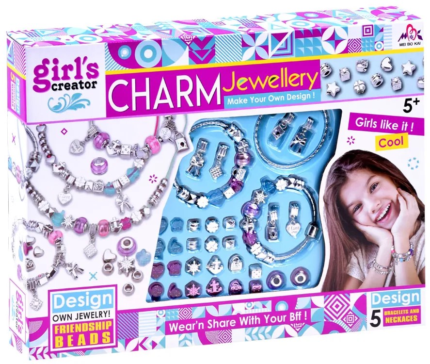 Sada na výrobu náramkov Inlea4Fun CHARM JEWELLERY