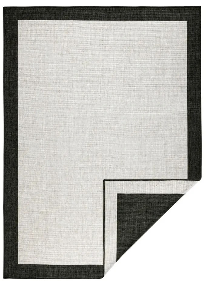 Čierno-krémový vonkajší koberec NORTHRUGS Panama, 160 x 230 cm