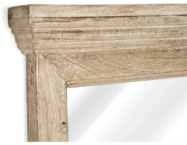 furniture-nabytek.cz - Masívne kúpeľňové zrkadlo z mangového dreva, lakované, prírodné – 73×13×78 cm