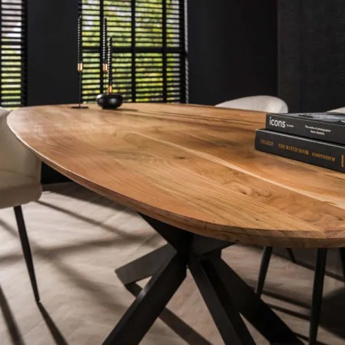 Jedálenský stôl 29-77 Arhus 215x105cm Masív Drevo Acacia - Komfort-nábytok