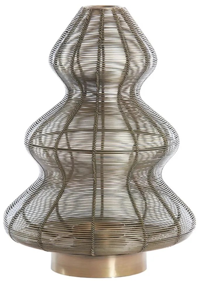 Bronzový antik kovový svietnik vianočný stromček Tree - Ø 25*35 cm