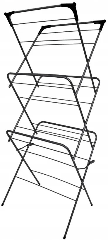 Erga Model 151 Black, sušiak bielizne 59,5x52,2x130,5 cm, čierna, ERG-SEP-10SUSST151BLA