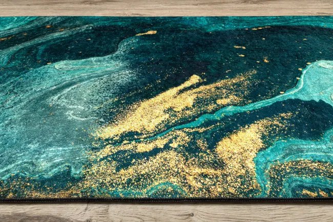 Protišmykový behúň LOTUS SHADOWS 37750 zelený