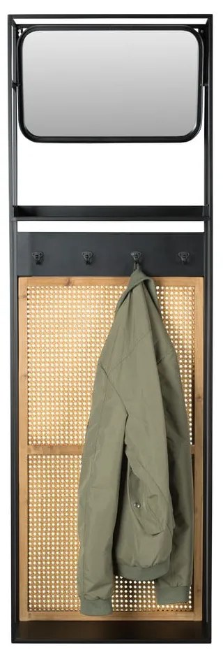 Nástenné zrkadlo s poličkou a vešiakom 53x165 cm Langres – Dutchbone