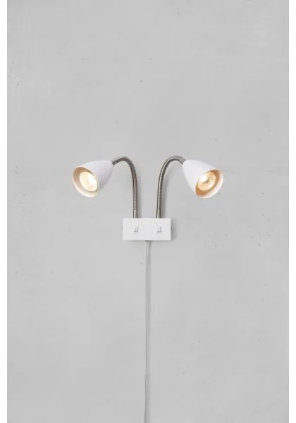 Markslöjd 108900 - Nástenné bodové svietidlo CIRO 2xGU10/7W/230V biele