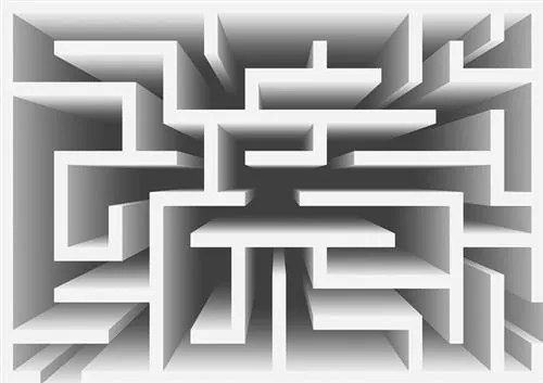 Fototapety, rozmer 368 x 254 cm, 3D labyrint, IMPOL TRADE 2455