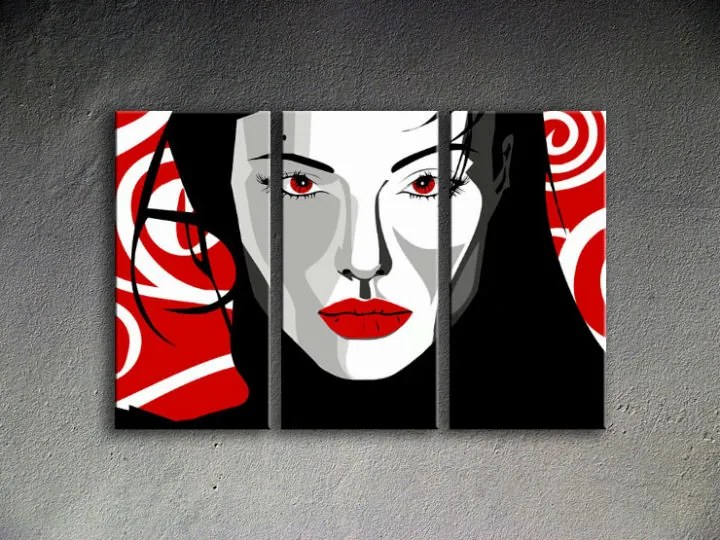 Ručne maľovaný POP Art obraz Nice WOMAN | rôzne rozmery