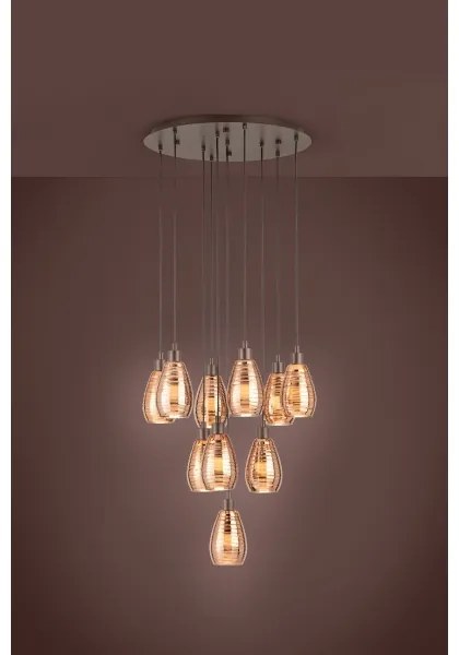 Eglo 39509 - Luster na lanku SIRACUSA 10xE27/60W/230V