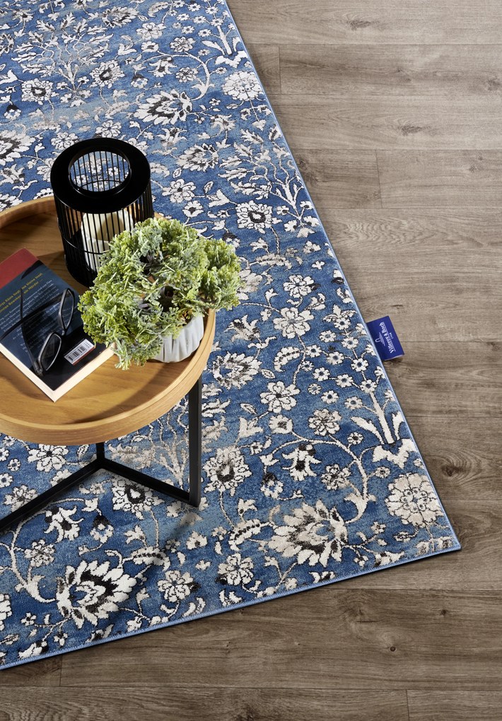 Villeroy & Boch, Kusový koberec Villeroy & Boch 106119 Blue, Cream, 200x280, modrá, obývacia izba