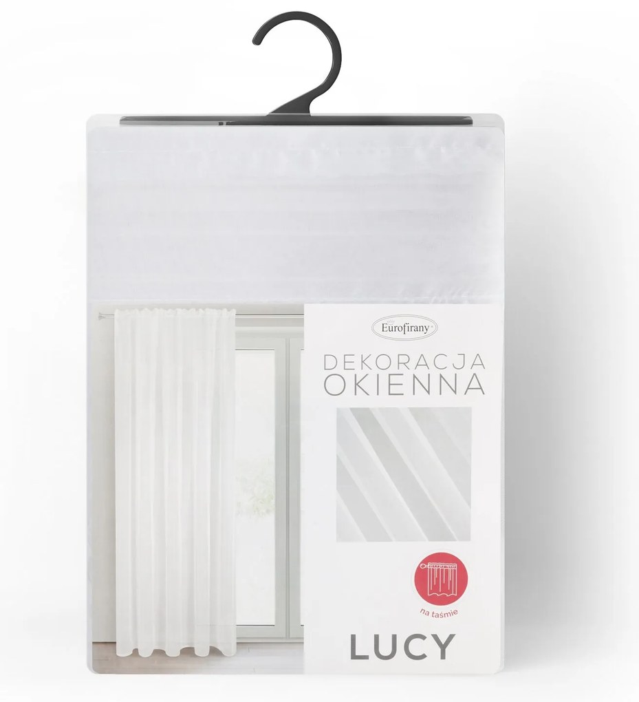 ZÁCLONA NA PÁSKE LUCY 140X270 CM BIELA