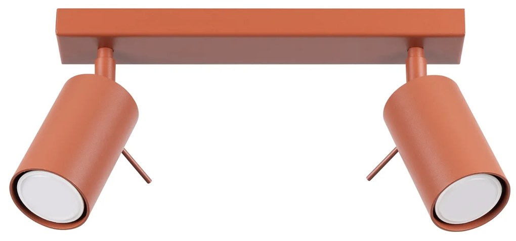Bodové svietidlo Ring, 2x oranžové kovové tienidlo, (možnosť polohovania)